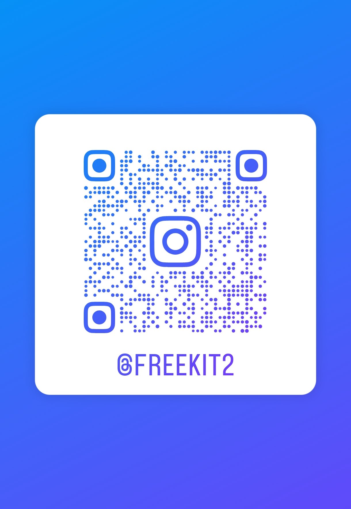 FreeKit Instagram QR Code